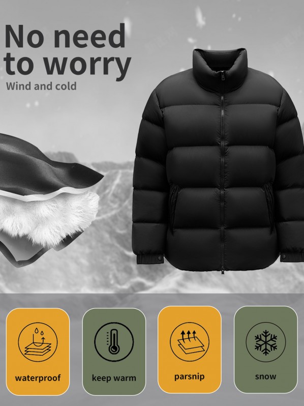 2323 men black short down jacket 2323 men black short down jacket
