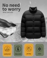 2323 men black short down jacket 2323 men black short down jacket