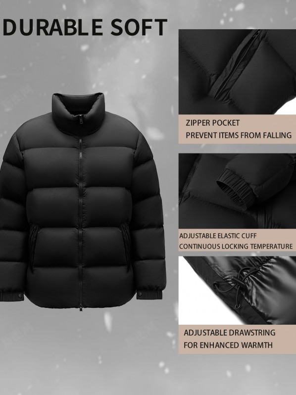 2323 men black short down jacket 2323 men black short down jacket