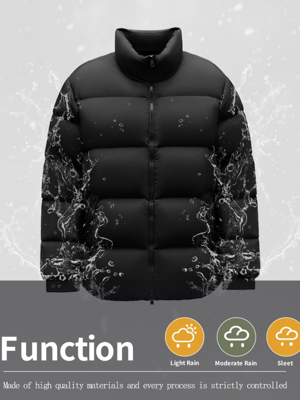 2323 men black short down jacket 2323 men black short down jacket
