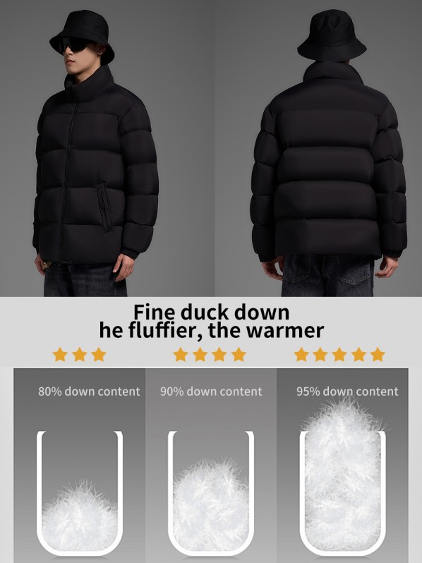 2323 men black short down jacket 2323 men black short down jacket