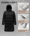 2360 Duck Down Long Down Jacket Matte Black 2360 Duck Down Long Down Jacket Matte Black