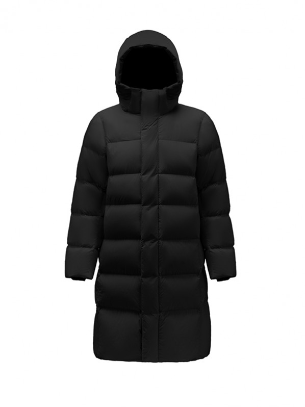 2360 Duck Down Long Down Jacket Matte Black 2360 Duck Down Long Down Jacket Matte Black