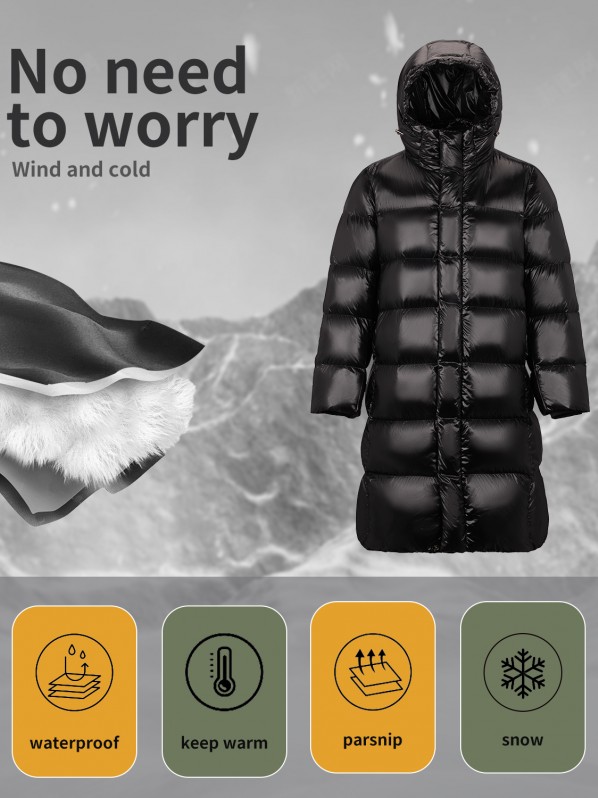 2360 Duck Down Long Down Jacket Black 2360 Duck Down Long Down Jacket Black