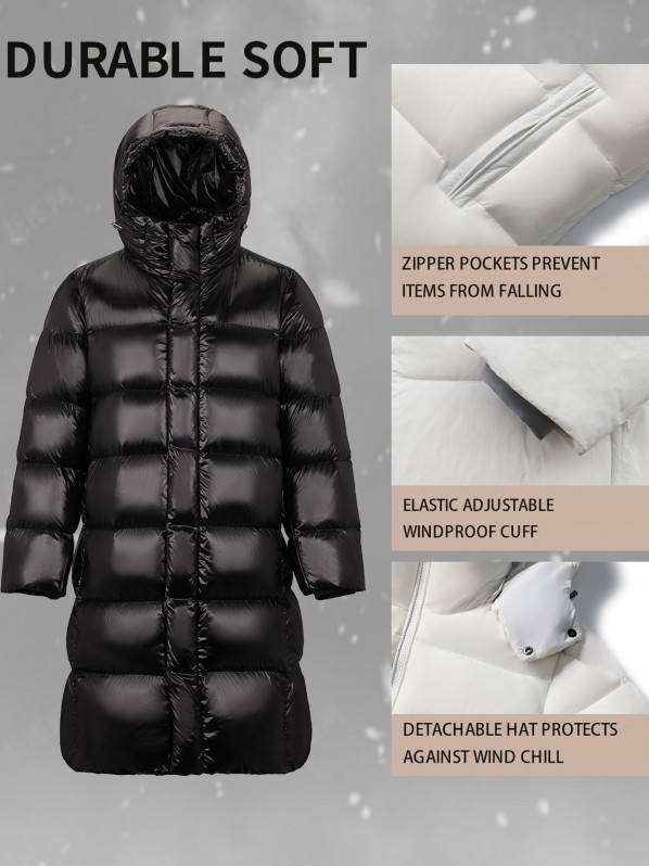 2360 Duck Down Long Down Jacket Black 2360 Duck Down Long Down Jacket Black