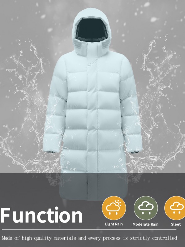 2360 Duck Down Long Down Jacket Blue 2360 Duck Down Long Down Jacket Blue