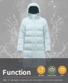 2360 Duck Down Long Down Jacket Blue 2360 Duck Down Long Down Jacket Blue