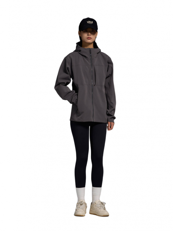 women dark gray hardshell windbreaker women dark gray hardshell windbreaker