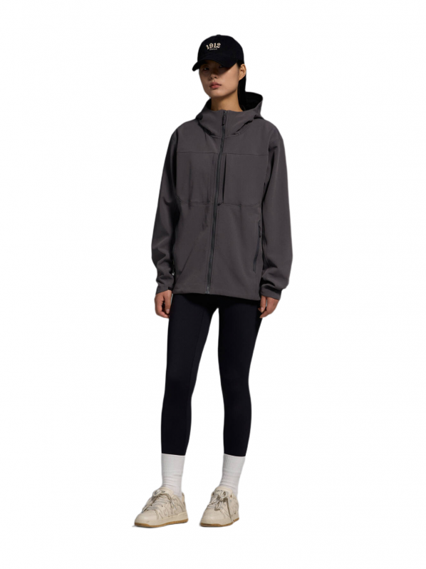 women dark gray hardshell windbreaker women dark gray hardshell windbreaker