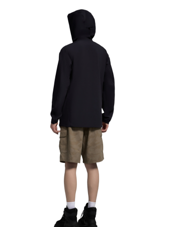 men black hardshell windbreaker