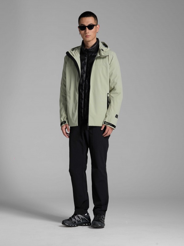 3001 Outdoor windbreaker with down lining green 3001 Outdoor windbreaker with down lining green