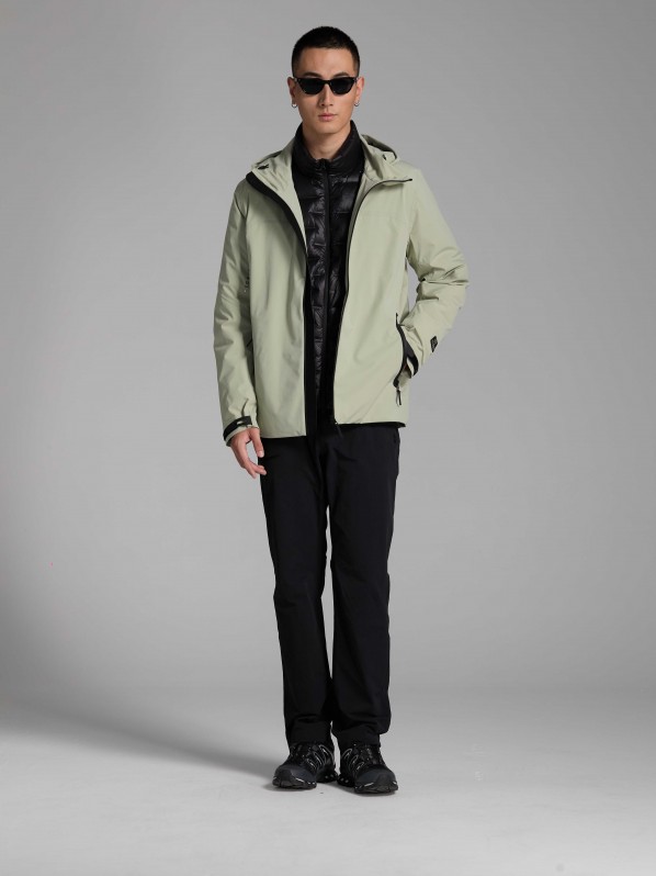 3001 Outdoor windbreaker with down lining green 3001 Outdoor windbreaker with down lining green