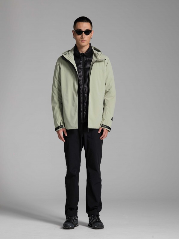 3001 Outdoor windbreaker with down lining green 3001 Outdoor windbreaker with down lining green