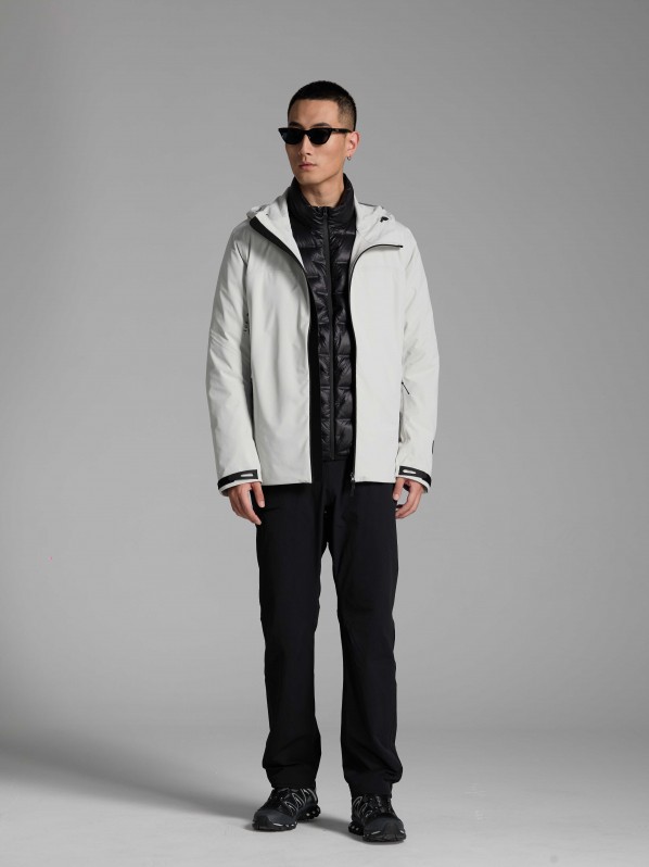 3001 Outdoor windbreaker with down lining grey 3001 Outdoor windbreaker with down lining grey