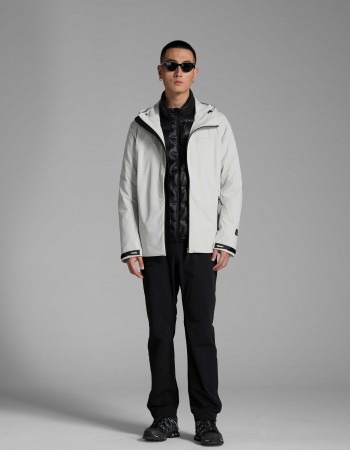 3001 Outdoor windbreaker with down lining grey