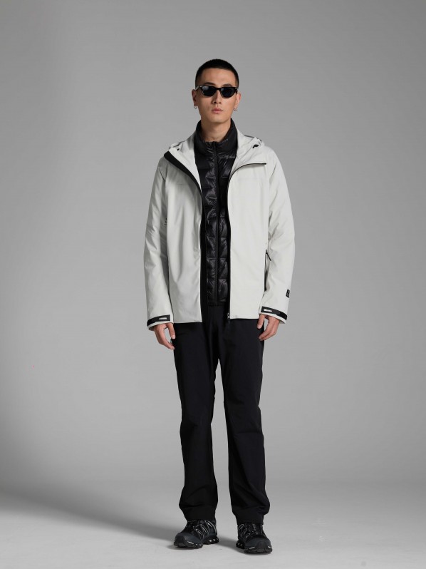 3001 Outdoor windbreaker with down lining grey 3001 Outdoor windbreaker with down lining grey