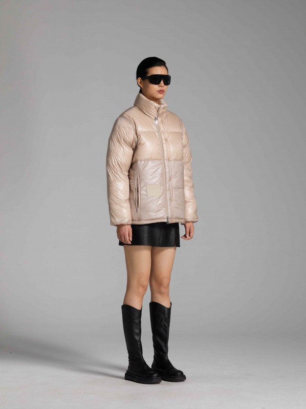 3006 Detachable sleeve down jacket rose 3006 Detachable sleeve down jacket rose