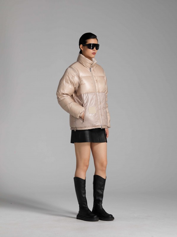 3006 Detachable sleeve down jacket rose 3006 Detachable sleeve down jacket rose