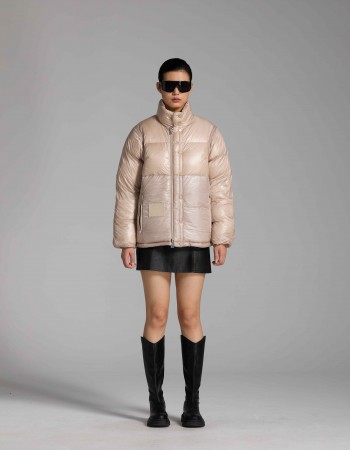 3006 Detachable sleeve down jacket rose
