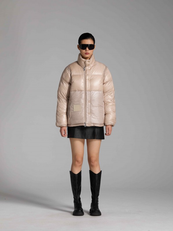 3006 Detachable sleeve down jacket rose 3006 Detachable sleeve down jacket rose