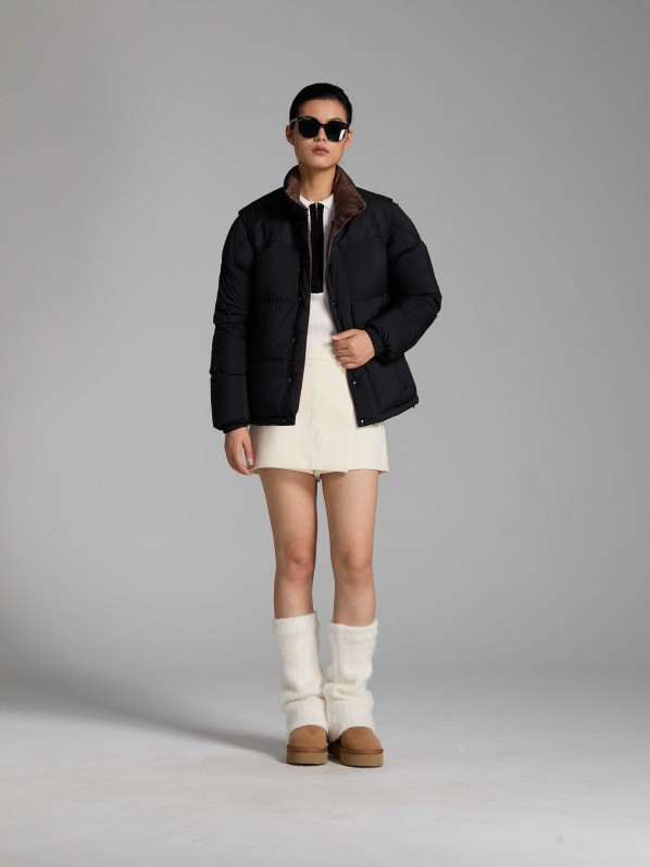 3006 Detachable sleeve down jacket black 3006 Detachable sleeve down jacket black