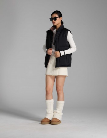 3006 Detachable sleeve down jacket black