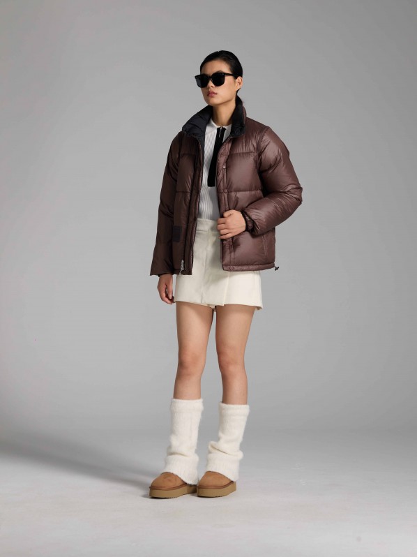 3006 Detachable sleeve down jacket brown 3006 Detachable sleeve down jacket brown