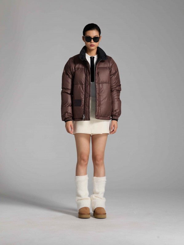 3006 Detachable sleeve down jacket brown 3006 Detachable sleeve down jacket brown
