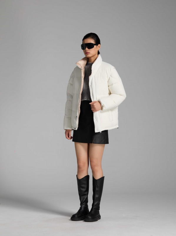 3006 Detachable sleeve down jacket white 3006 Detachable sleeve down jacket white