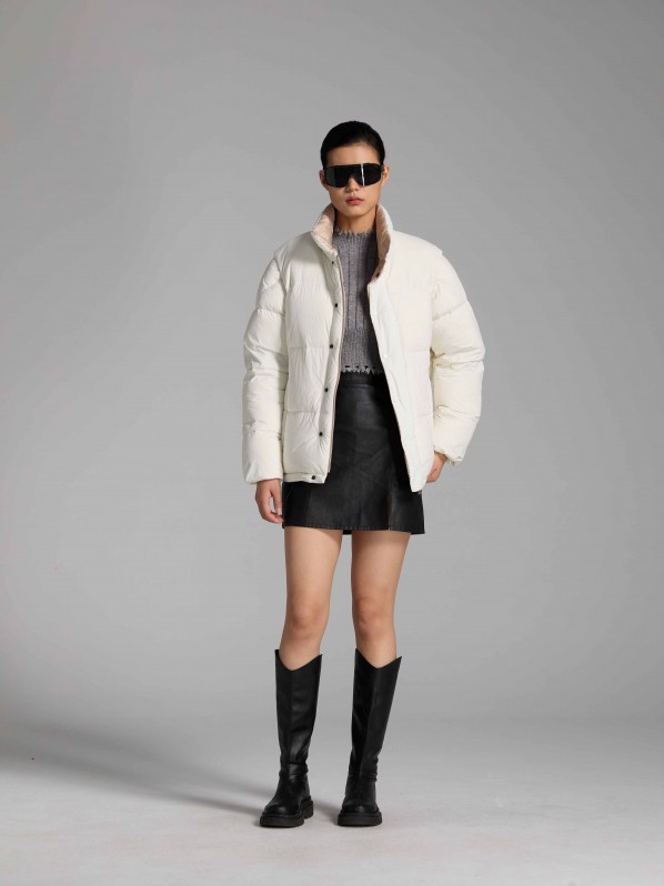 3006 Detachable sleeve down jacket white 3006 Detachable sleeve down jacket white