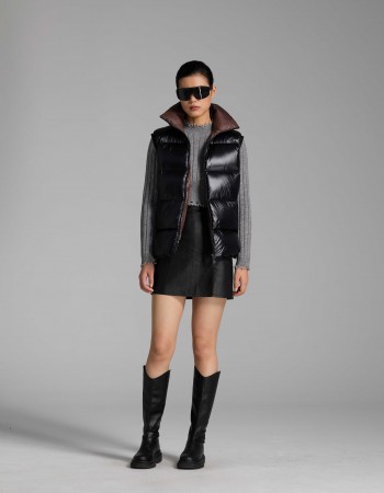 3013 women short down vest