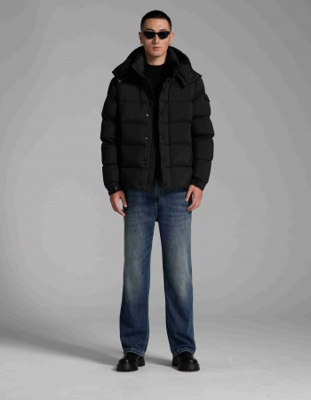 3017 men short black down jacket 