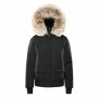 men's black down parka