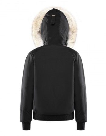 men's black down parka