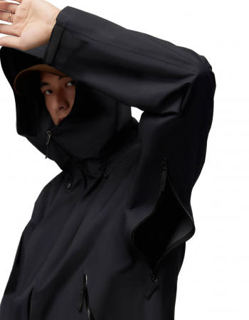 Beta black hardshell outdoor jacket