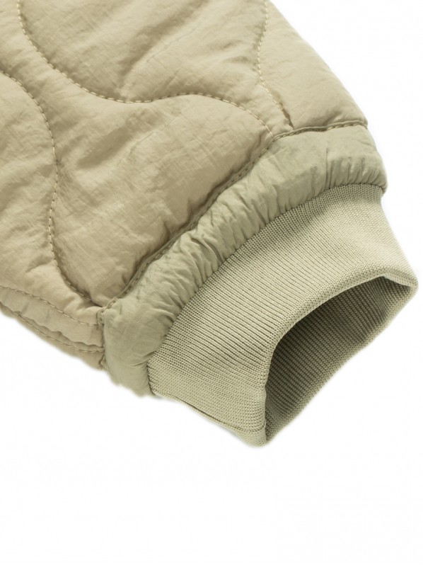 Quilted collarless jacket Quilted collarless jacket