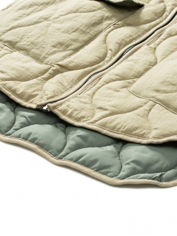Quilted collarless jacket Quilted collarless jacket