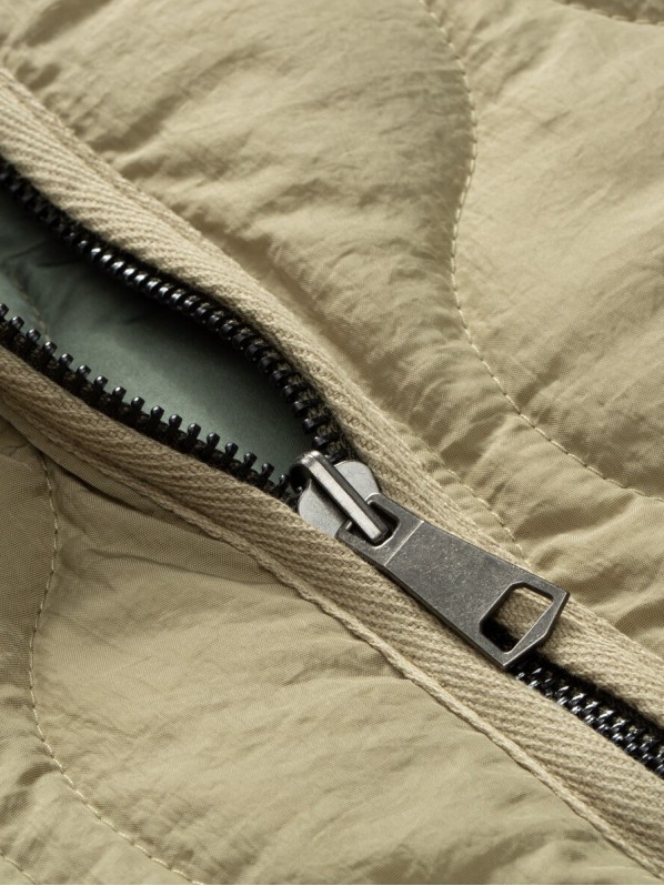 Quilted collarless jacket Quilted collarless jacket