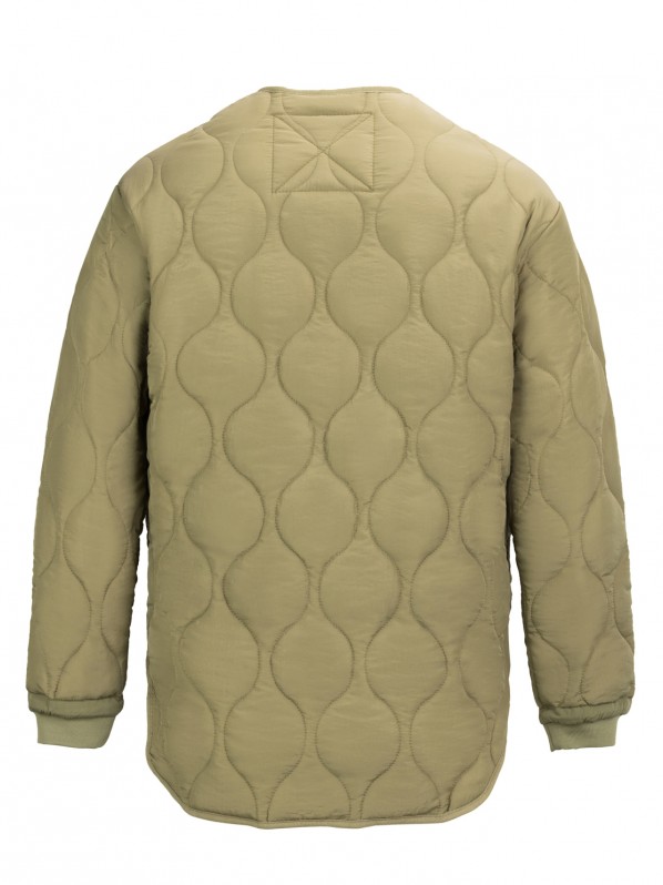 Quilted collarless jacket Quilted collarless jacket
